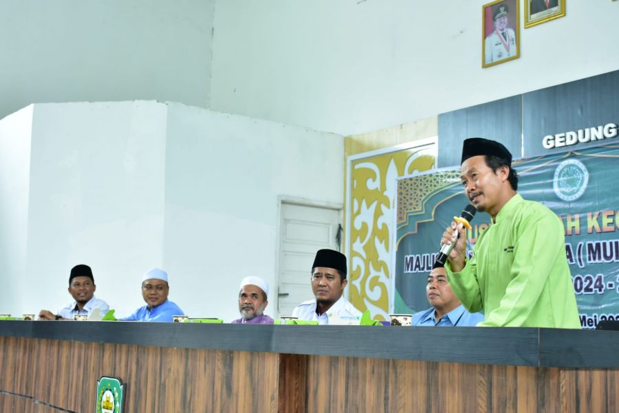 Aklamasi, Muhajir Pimpin Kembali MUI Kecamatan Dayun Periode 2024-2029