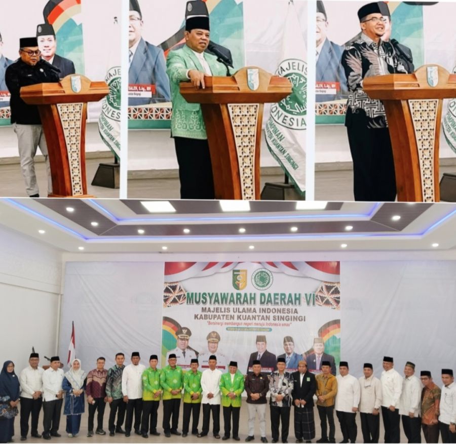 Dihadiri Ketum MUI Riau, Bupati Kuansing Buka Musda VI MUI Kuansing