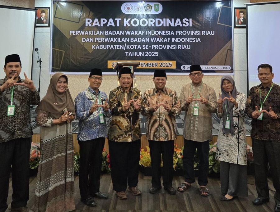 Hadiri Rakor BWI 2025, MUI Riau Dorong Akselerasi Wakaf Tunai 