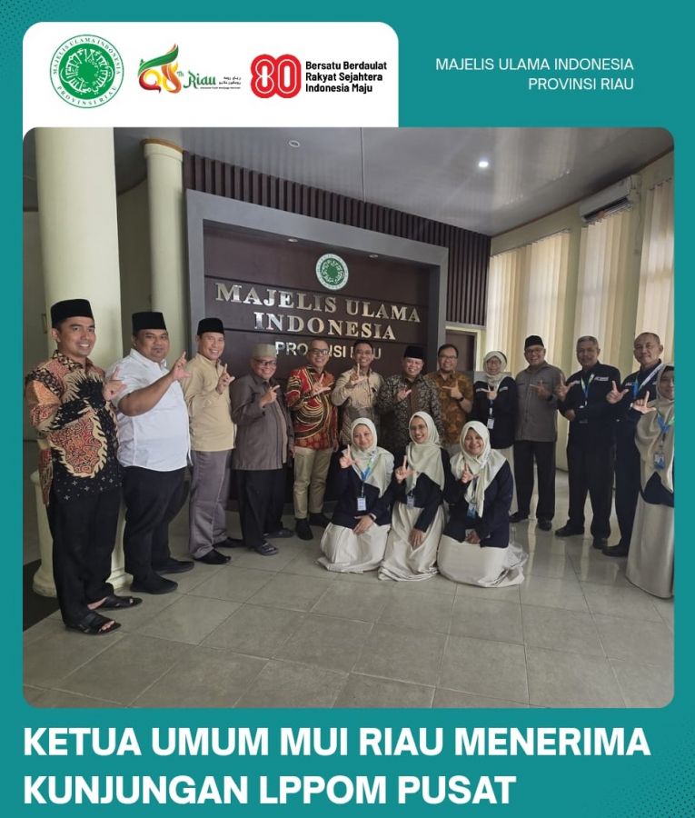 Ketum MUI Riau Terima Kunjungan LPPOM Pusat Bahas Penguatan Sertifikasi Halal