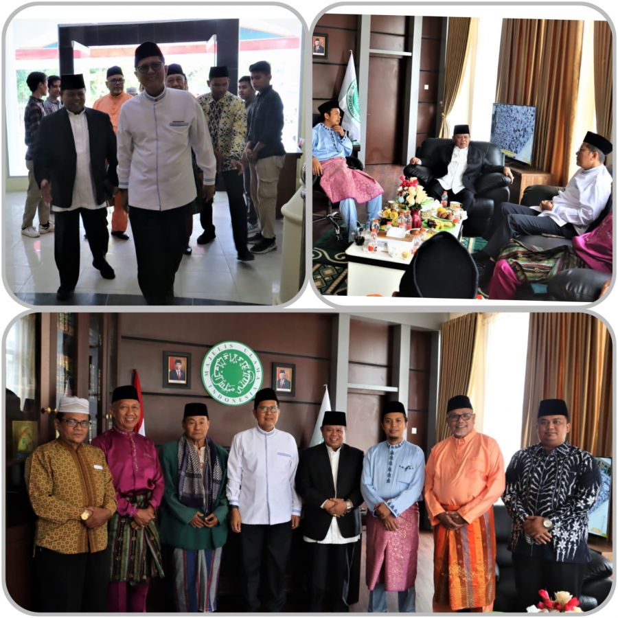Kunjungi Kantor MUI Riau, Ketua MUI Pusat Apresiasi Sinergi dan Prestasi MUI Riau