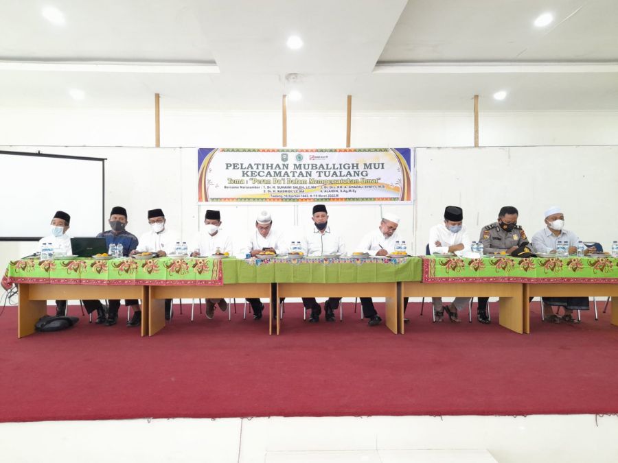 MUI Kecamatan Tualang Gelar Pelatihan Mubaligh dan Sosialisasi Bank Riaukepri Menuju Syariah