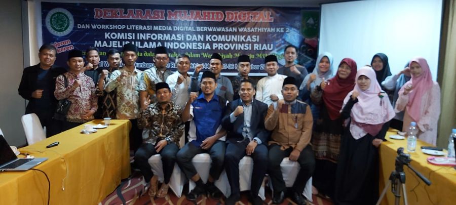 MUI Kuansing Utus Komisi Infokom Deklarasi Mujahid Digital di Pekanbaru