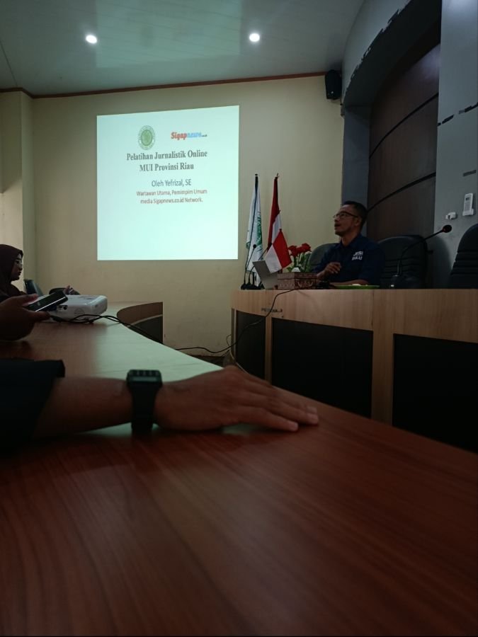 MUI Riau Asah Keterampilan Jurnalistik Mahasiswa Magang lewat Pelatihan Intensif