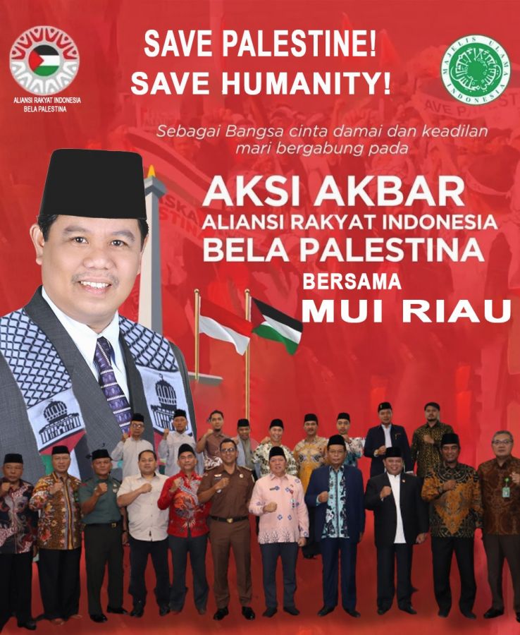 MUI Riau Dukung 7 Tausiyah MUI Pusat, Respons Agresi Militer Israel ke Palestina di Jalur Gaza