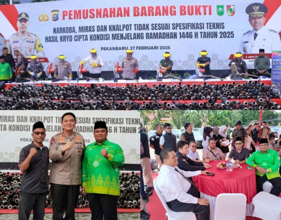 MUI Riau Hadiri Pemusnahan Narkoba dan Miras oleh Polda Jelang Ramadhan 1446 H