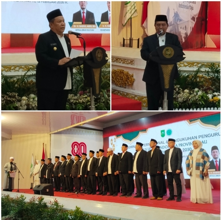 Pengurus MUI Riau Periode 2025–2030 Resmi Dikukuhkan, Ulama Diminta Berani Bersuara