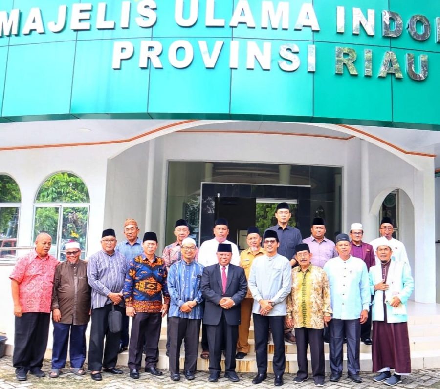 Perkuat Sinergitas, MUI Riau Terima Kunjungan Badan Pengurus Masjid Raya An Nur