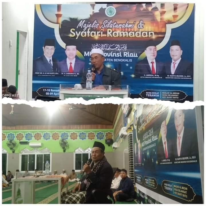 Safari Ramadan di Bengkalis, MUI Riau Fokuskan Pelayanan dan Lindungi Umat dari Faham Radikal