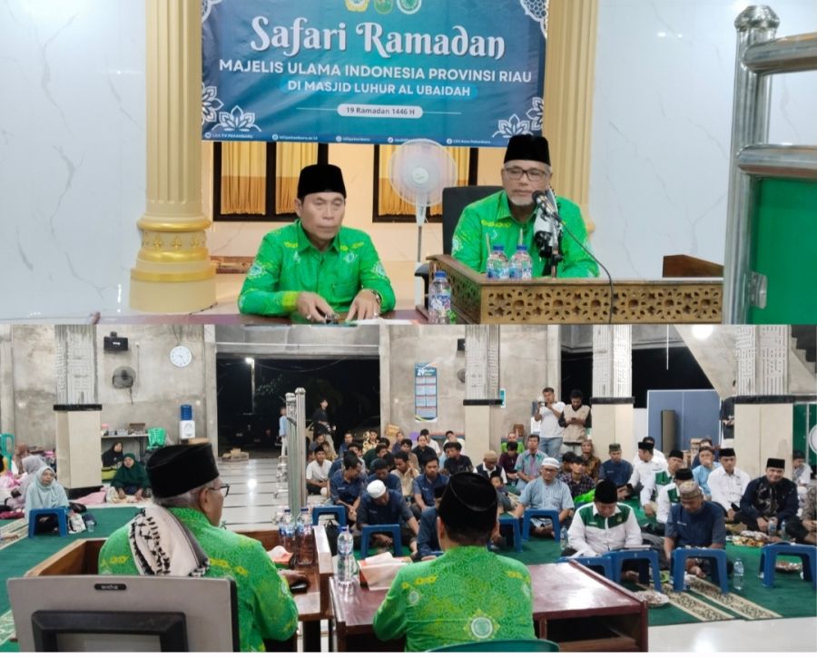 Safari Ramadhan MUI Riau di Masjid Luhur Al Ubaidah Pererat Ukhuwah Islamiyah