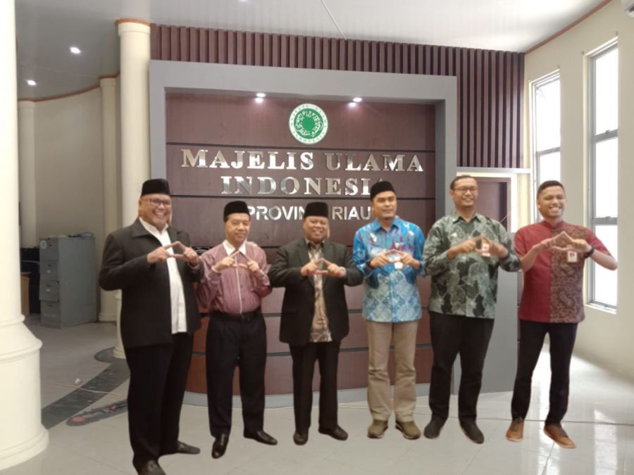Sinergi dalam Sertifikasi Halal, Ketum MUI Riau Sambut Kunjungan Audiensi BSPJI Pekanbaru
