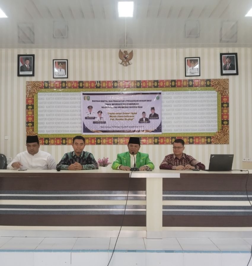 Tangkal Radikalisme Digital, Ketum MUI Riau Buka Sosialisasi Peta Dakwah Cerdas 5.0 di Kuansing